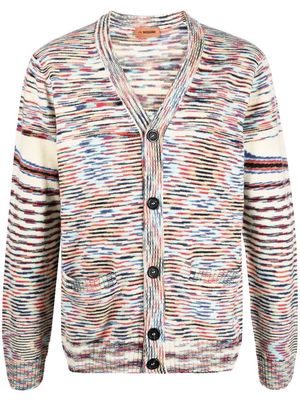 Missoni striped marl-knit cardigan - Neutrals