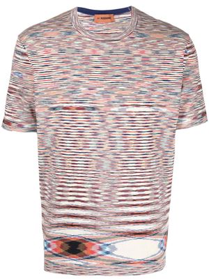 Missoni striped pattern short-sleeve T-shirt - Neutrals