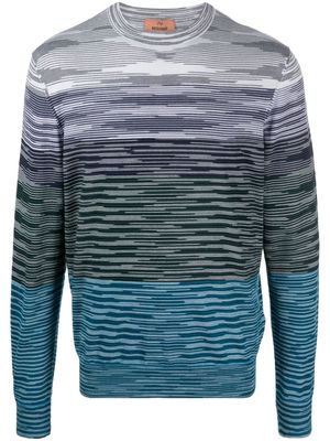 Missoni striped wool jumper - Blue