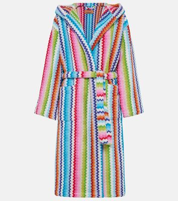 Missoni Zig Zag cotton terry bathrobe