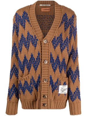 Missoni zig-zag embroidered cardigan - Brown