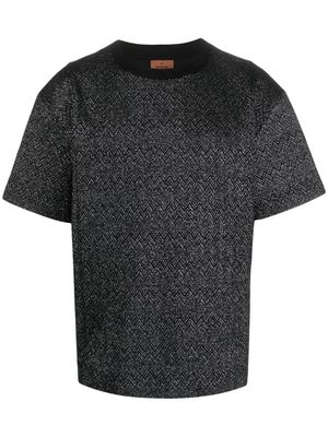 Missoni zig-zag pattern wool-blend T-shirt - Black