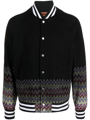 Missoni zig-zag patterned bomber jacket - Black
