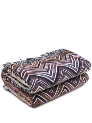 Missoni zig-zag print towel set - Black