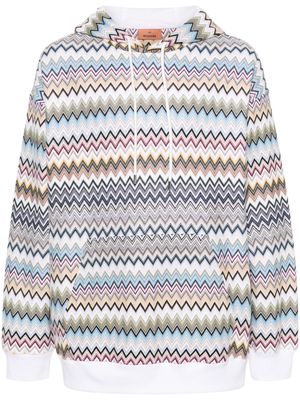 Missoni zigzag cotton hoodie - White