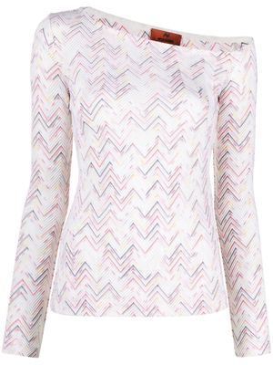 Missoni zigzag crochet-knit jumper - White