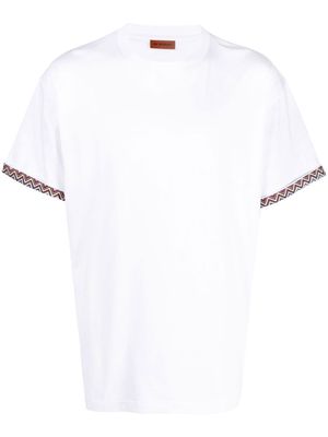 Missoni zigzag-edge detail T-shirt - White