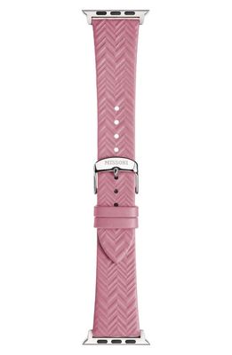Missoni Zigzag Leather Apple Watch Watchband in Pink