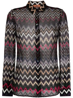 Missoni zigzag lurex shirt - Black