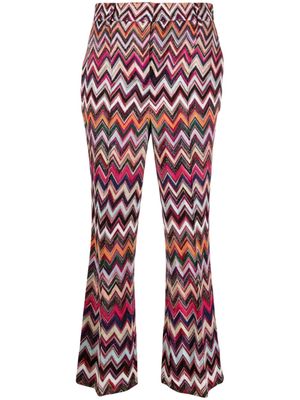 Missoni Zigzag lurex trousers - Pink