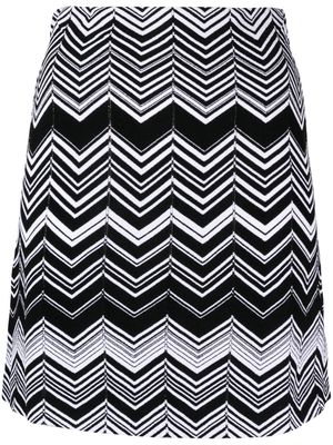 Missoni zigzag-pattern high-waist skirt - Black