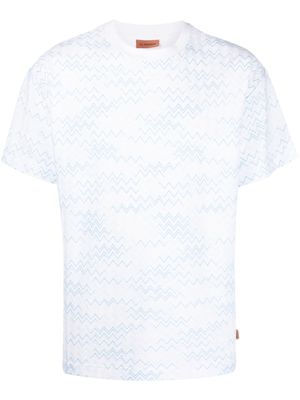 Missoni zigzag-pattern round-neck T-shirt - White