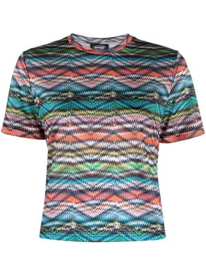 Missoni zigzag-print performance T-shirt - Blue