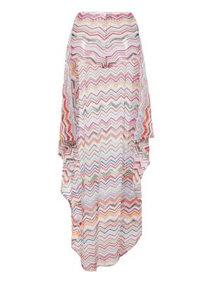 Missoni zigzag sarong skirt - Red