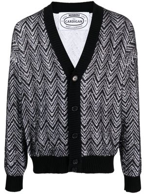 Missoni Zigzag sequin-embellished cardigan - Black