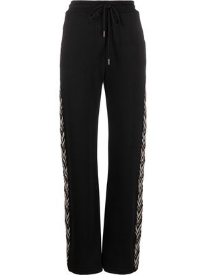 Missoni zigzag-stripe cotton trousers - Black