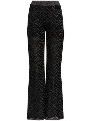 Missoni zigzag wide-leg trousers - Black