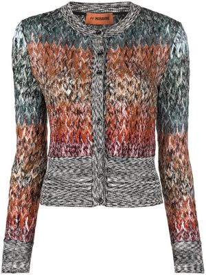 Missoni zigzag woven cardigan - Blue