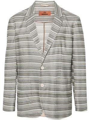 Missoni zigzag woven design blazer - Neutrals