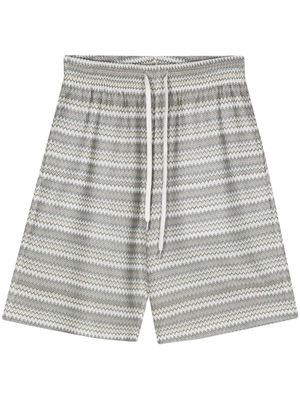 Missoni zigzag-woven shorts - Neutrals