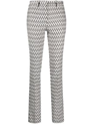 Missoni zigzag-woven tailored trousers - White