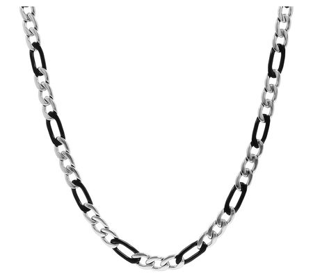 Mistero for Him 22" Two-Tone Figaro Chain Neckl ce