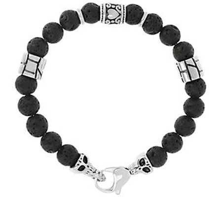 Mistero for Him Black Bead Bracelet