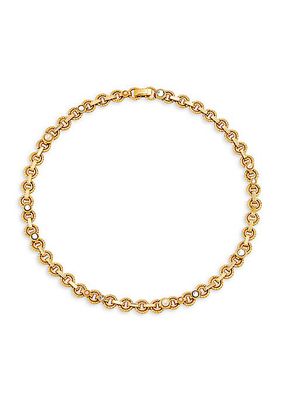 Mistral 24K-Gold-Plated, Crystal & Mother-Of-Pearl Choker