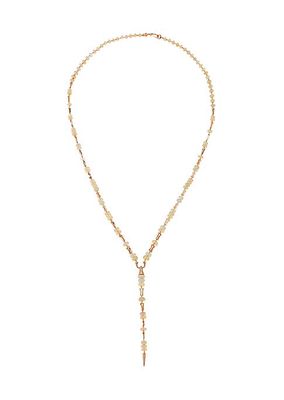 Misty 18K Rose Gold, Diamond & Opal Spear Lariat Necklace