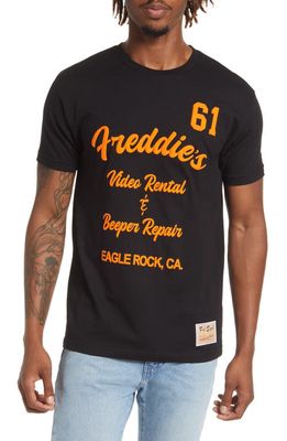 Mitchell & Ness x Fred Segal Men's Freddie's Video Graphic Tee in Black