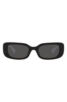 Miu Miu 51mm Rectangular Sunglasses in Black