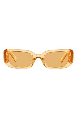 Miu Miu 51mm Rectangular Sunglasses in Orange