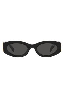 Miu Miu 54mm Rectangular Sunglasse in Black