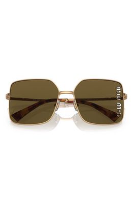 Miu Miu 60mm Square Sunglasses in Antique Copper