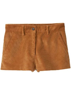 Miu Miu corduroy cotton shorts - Neutrals