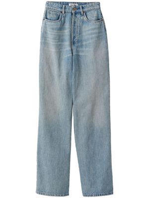 Miu Miu cotton wide-leg jeans - Blue