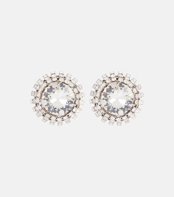 Miu Miu Crystal-embellished clip-on earrings