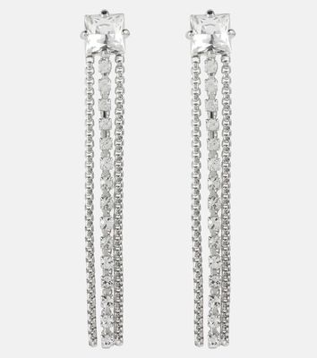 Miu Miu Crystal-embellished drop earrings