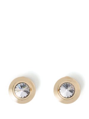 Miu Miu crystal-embellished stud earrings - Silver