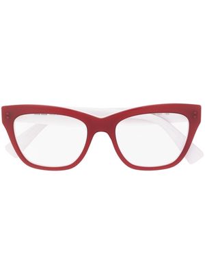 Miu Miu Eyewear cat-eye frame glasses - Red