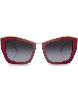 Miu Miu Eyewear cat-eye frame sunglasses - Red
