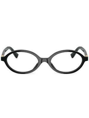 Miu Miu Eyewear oval optical glasses - Black