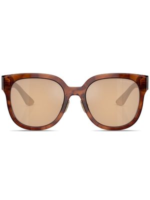 Miu Miu Eyewear oversize frame sunglasses - Brown