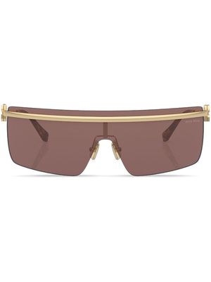 Miu Miu Eyewear rimless tinted sunglasses - Gold