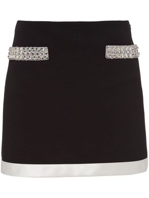 Miu Miu Grain de poudre mini skirt - Black