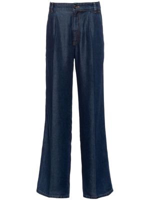 Miu Miu high-rise wide-leg jeans - Blue