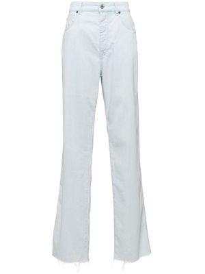 Miu Miu high-waisted wide-leg jeans - F0076 LIGHT BLUE