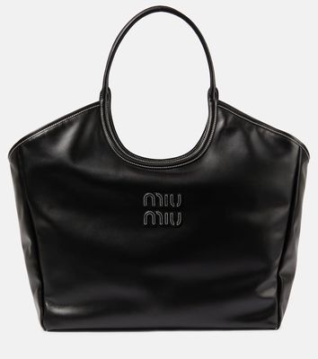 Miu Miu Ivy leather tote bag
