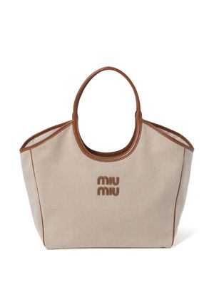 Miu Miu Ivy tote bag - Neutrals