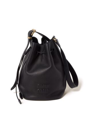 Miu Miu leather bucket bag - Black